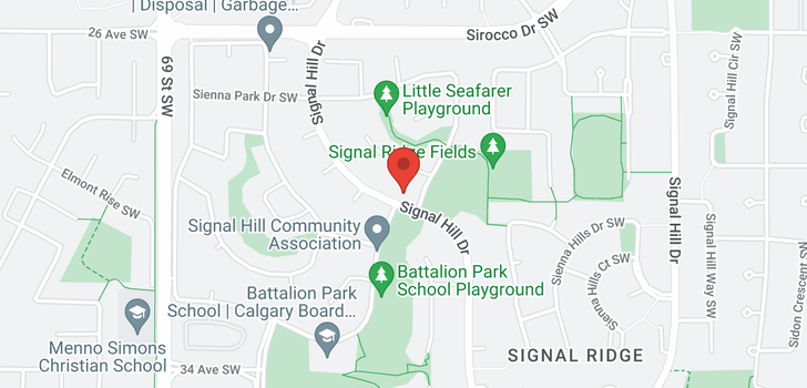 map of 3211 SIGNAL HILL DR SW